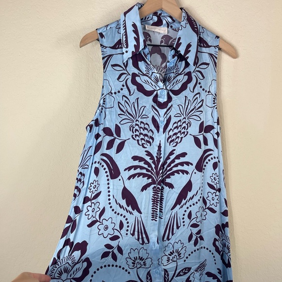 Anthropologie Corey Lynn Calter Sleeveless Shirt Dress Size Large - Picture 10 of 14